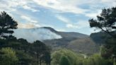 Mourne Mountains: Firefighters deal with large gorse fire in Hilltown