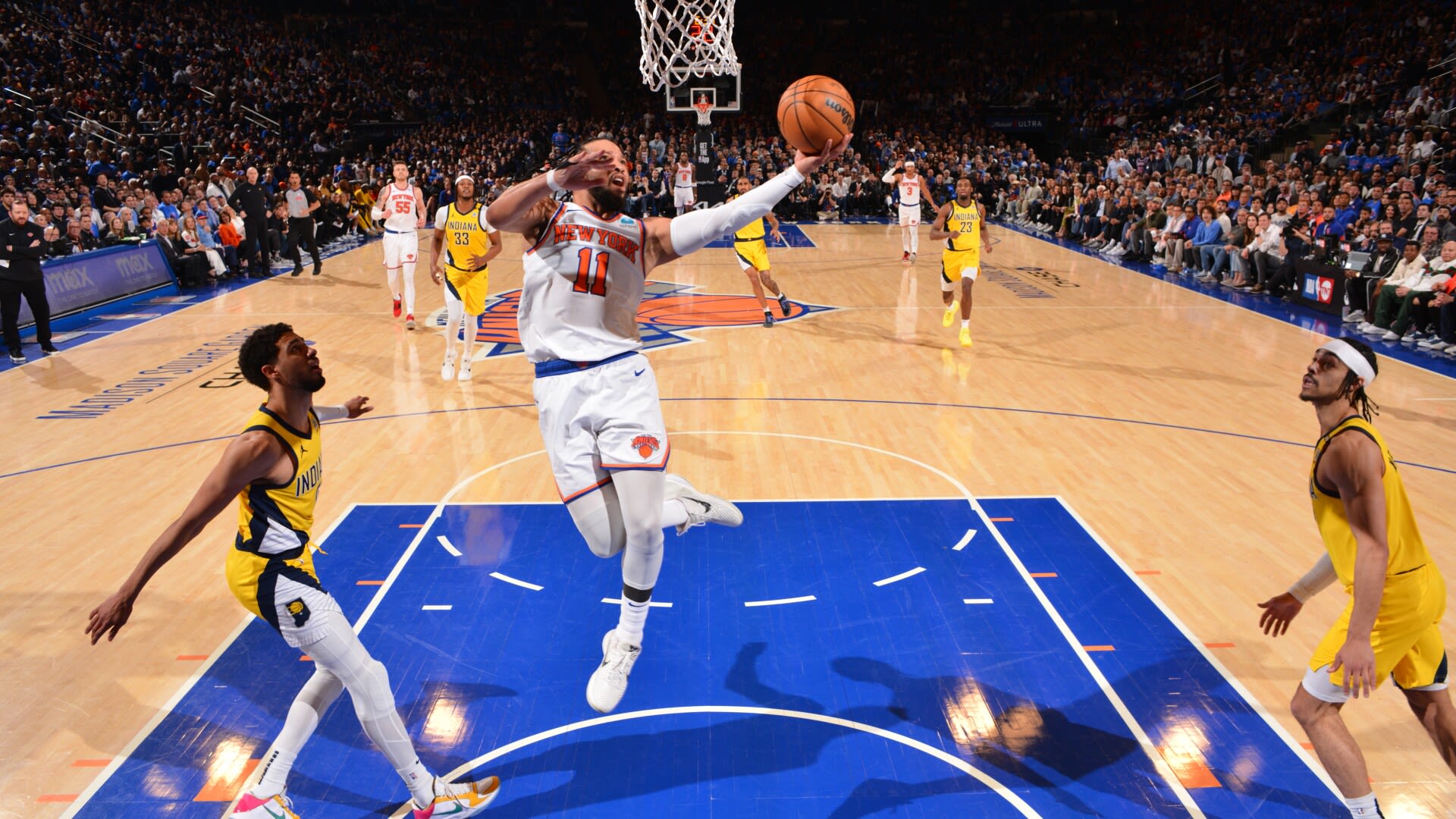 Brunson scores 43, rallies Knicks to 121-117 win over Pacers in Game 1 of Eastern Conference semis