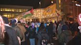 Hundreds of protesters swarm Trudeau event in Vancouver to call for end to military support for Israel