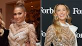 Jennifer Lopez Just Wore the Micro Mini Version of Blake Lively's Glam Gold Pregnancy Reveal Look