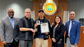 Hawthorne, California gives its key to the city to Louie Lopez