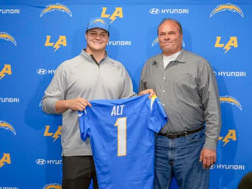 Chargers draft pick Joe Alt following in his father's NFL footsteps