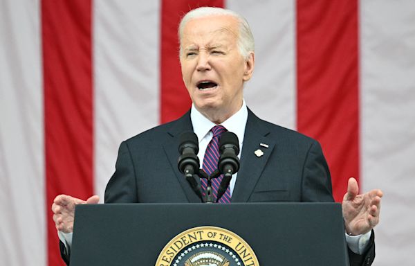 Joe Biden "sleeping" during Memorial Day speech raises questions