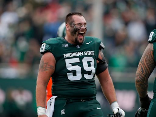 Michigan State offensive lineman ‘speechless’ after being picked in NFL draft