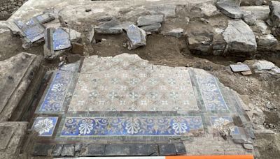 Mosaic floor tiles from 150-year-old Guinness family mansion found in St Anne’s Park dig