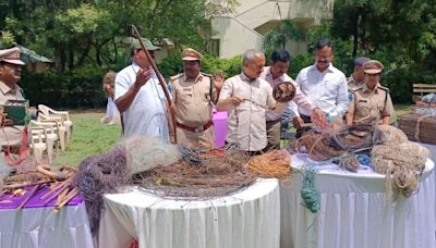 Forest department seizes close to four tonnes of poaching devices