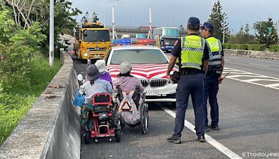 身障人士結團出遊迷途 電動輪椅騎上國道...駕駛人急報警