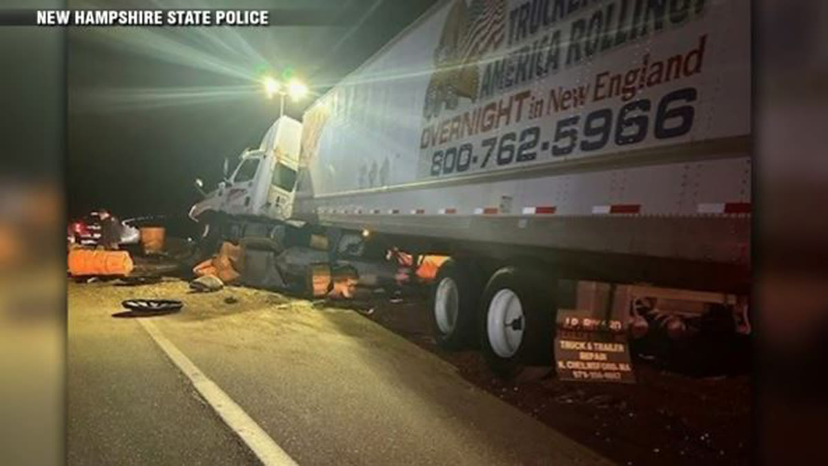 Tractor-trailer driver escapes serious injury after crash in Merrimack, NH - Boston News, Weather, Sports | WHDH 7News