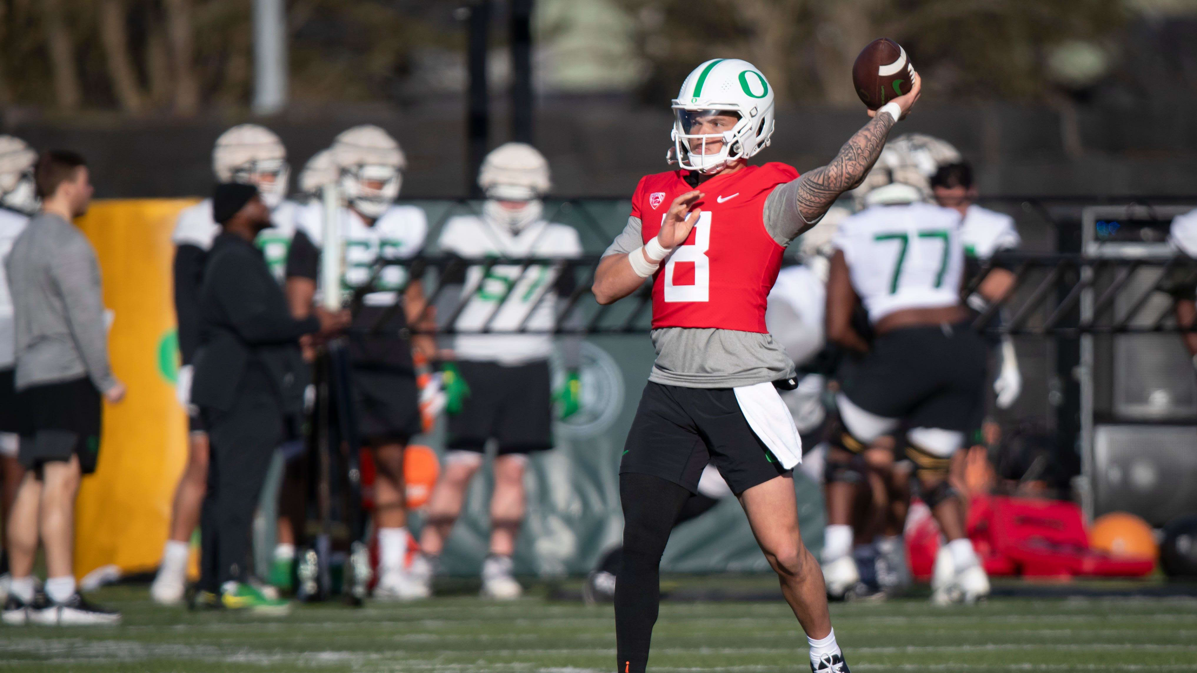 Dillon Gabriel vs. Dante Moore: Rosters Set For Oregon Spring Football Game