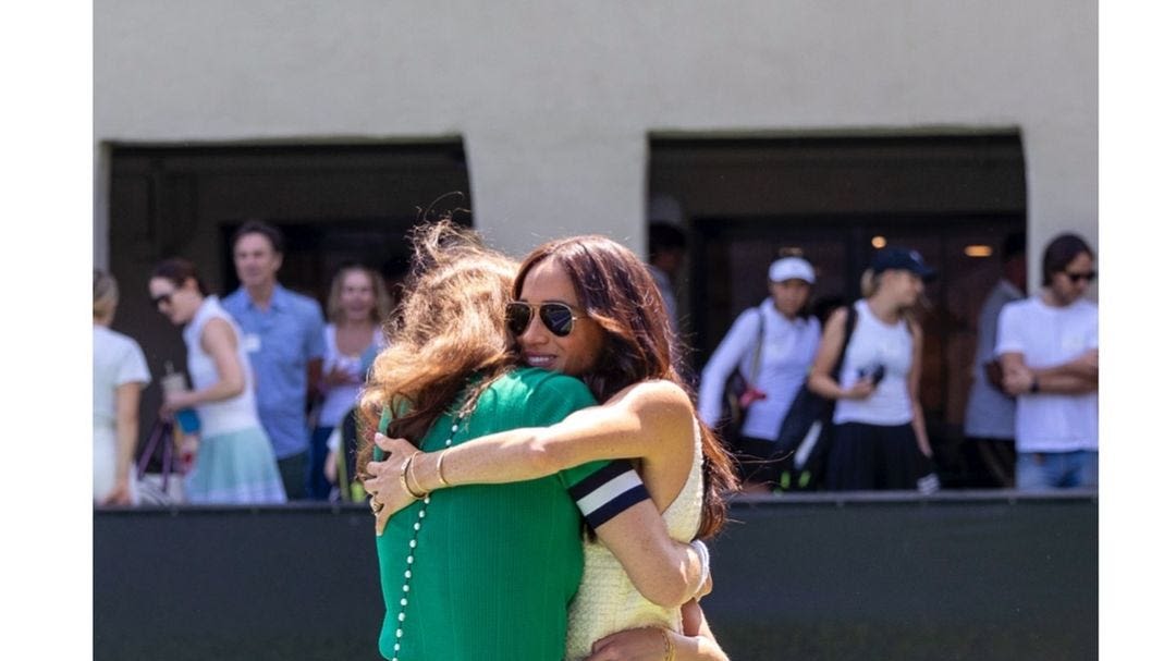 Meghan Markle and Prince Harry Support Their Friends at Charity Tennis Tournament