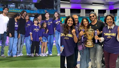 Shah Rukh Khan hugs teary Suhana Khan, kisses wife Gauri Khan as KKR wins IPL 2024: ‘I am so happy’