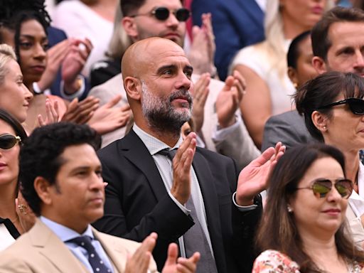 Pep Guardiola joins global sporting icons as guests of honour in Wimbledon Royal Box