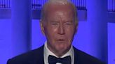 Biden makes scathing attack on Trump in White House roast - 'Stormy weather'