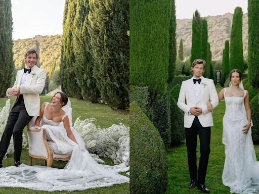 Stranger Things actress Millie Bobby Brown and Jake Bongiovi’s dreamy white wedding