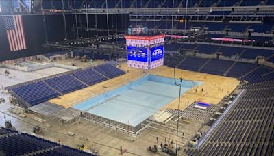 How Lucas Oil Stadium turned into a swimming pool for the U.S. Olympic Trials