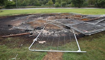 Bonfire lit day after Belfast councillors ‘secret’ meeting to have pyre removed