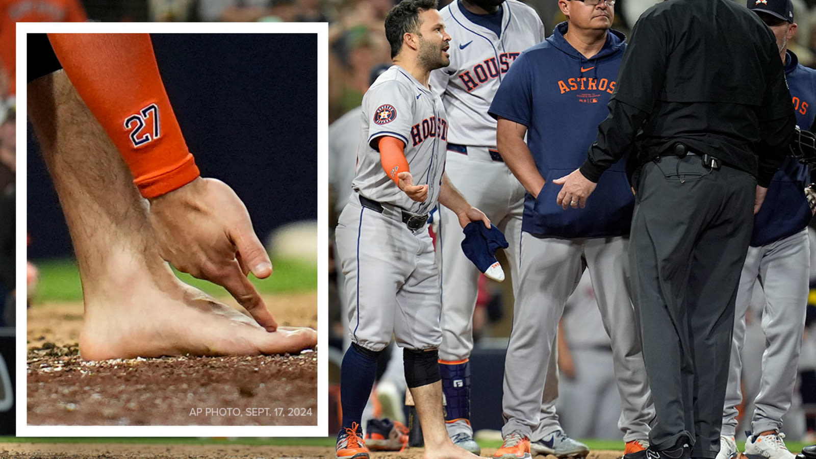 Jose Altuve's barefoot ejection creates latest wild moment in 'Stros history