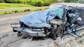 Head-on crash in Wisconsin sends two to the hospital, older Cadillac left with ‘extensive’ damage