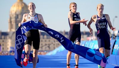 Paris Olympics: Team USA goes from gold to bronze to silver in wild mixed relay triathlon ending