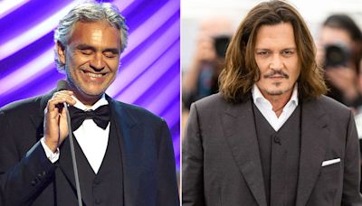 Andrea Bocelli Calls Johnny Depp a 'Rockstar Loved and Applauded Everywhere' Ahead of Their Concert Together