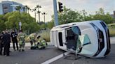 Rollover crash closed part of Rancho Cordova road