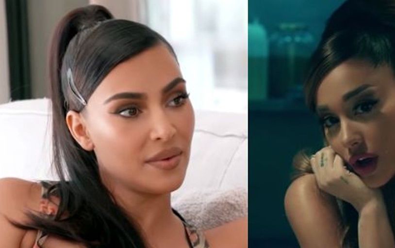 Kim Kardashian Accused Of Copying Pete & Ariana Grande Paparazzi Photo