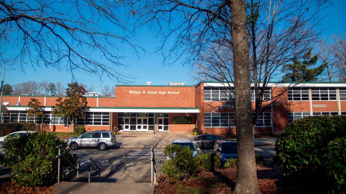 Lockdown lifted at Enloe High after no gun is found on campus. School dismisses early.
