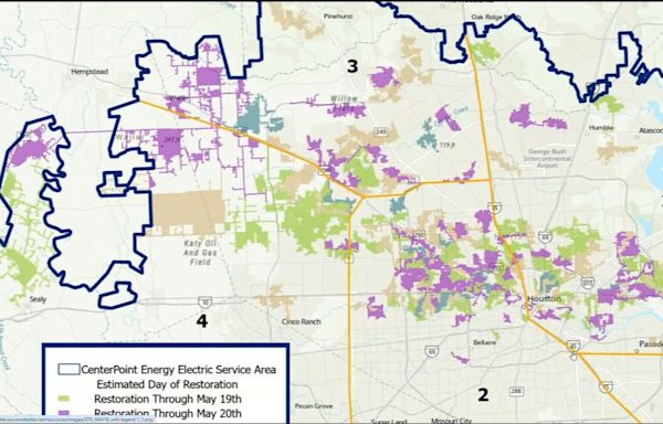 CenterPoint restores power to nearly 700,000 customers in Houston, aims to be complete by Wednesday