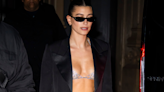 Hailey Bieber hits Met Gala after party in daring rhinestone bra and leather hot pants