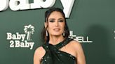 Salma Hayek 'Breaks the Internet' Wearing Blue Patterned Bikini in Dreamy Oceanview Snaps