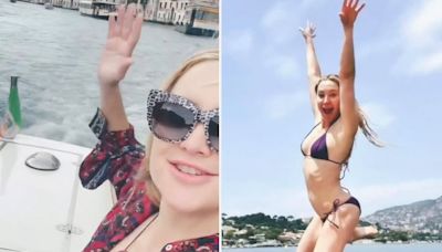 Kate Hudson Jumps Off Dock in Bikini as She Shares Sweet Vacation Clips: ‘Just Soaking It in’