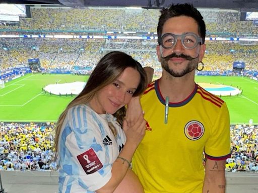 Evaluna, Camilo y la pequeña Índigo con los corazones divididos en la final de la Copa América