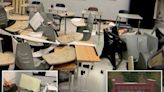 Rowdy students topple desks, destroy meal kits in HS senior prank that ‘went too far’