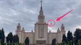 Russian opposition group posts video of what appears to be an antiwar flag above Moscow following purported cross-border raid