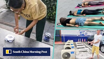 China woman sets cockroaches free, human ‘seal sunbathing’, air cooler thief