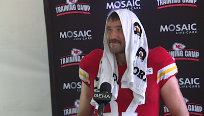 Travis Kelce speaks for the first time at Chiefs training camp