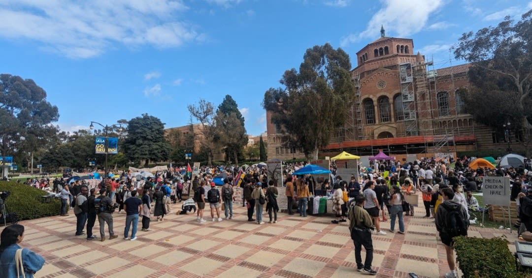 UCLA Students for Justice in Palestine Establish Palestine Solidarity Encampment - SM Mirror