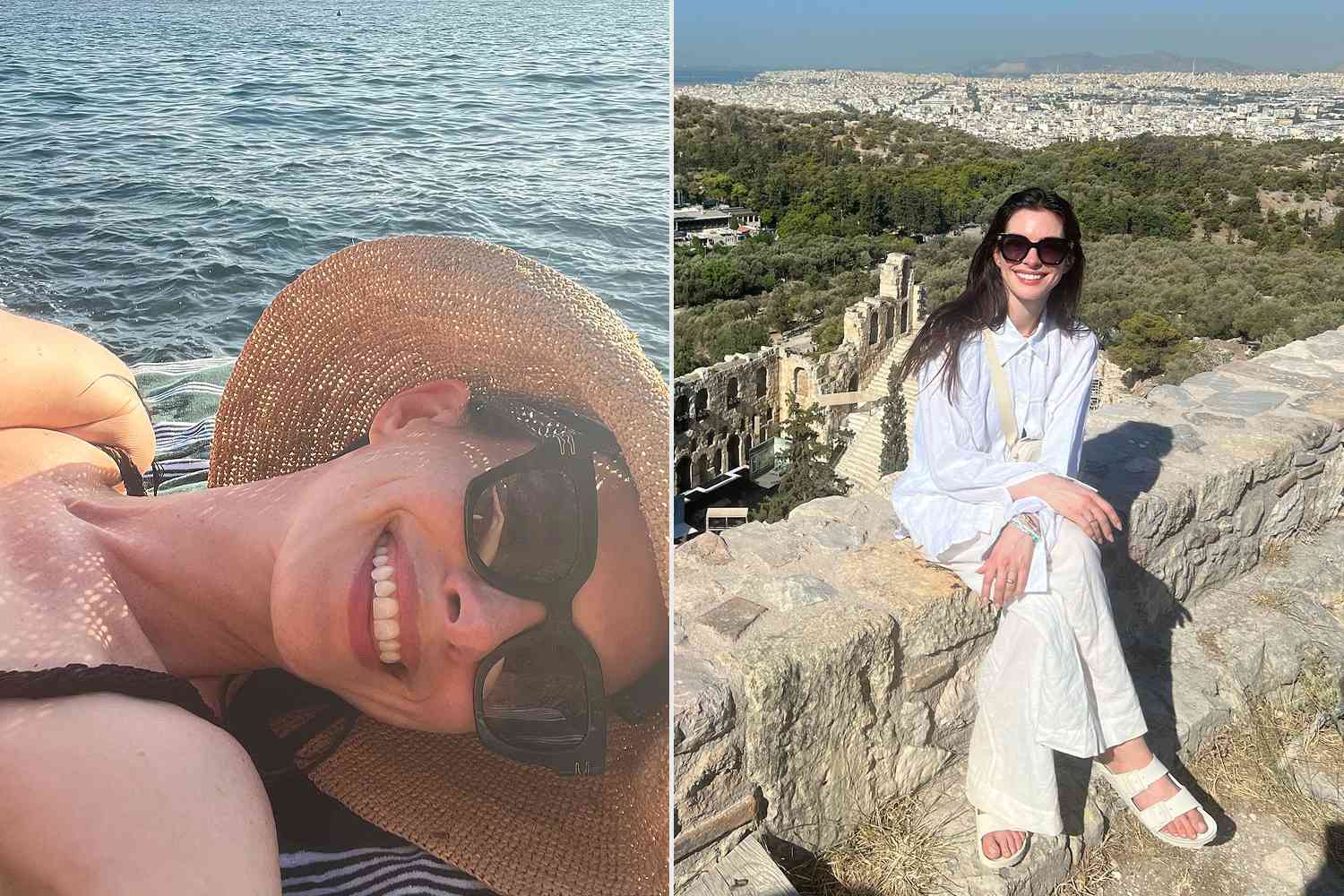 Anne Hathaway Thrives in Beautiful Summer Vacation Photos with Scenic Videos and a Taylor Swift Concert