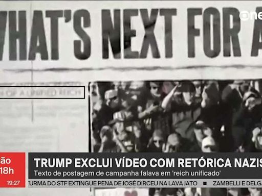 Trump publica e depois apaga vídeo com referência a um 'reich unificado' caso ele vença; Biden diz que 'essa é a linguagem de Hitler '