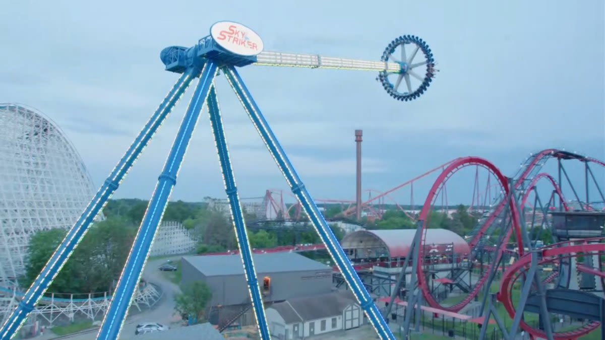 Massive new ride opens at Six Flags Great America