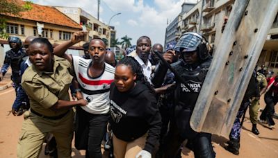 Uganda police detain protesters at anti-graft rallies