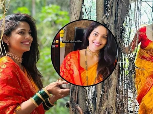 Actress Pooja Sawant Shares Glimpses From Her First Vat Purnima - News18