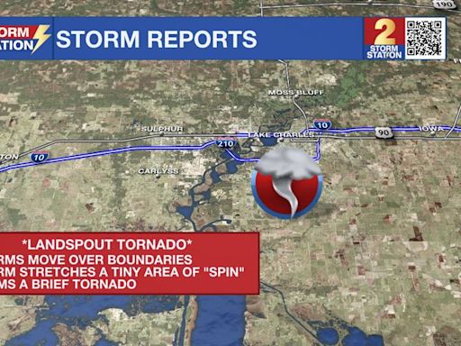 Landspout tornado hits National Weather Service office in Lake Charles