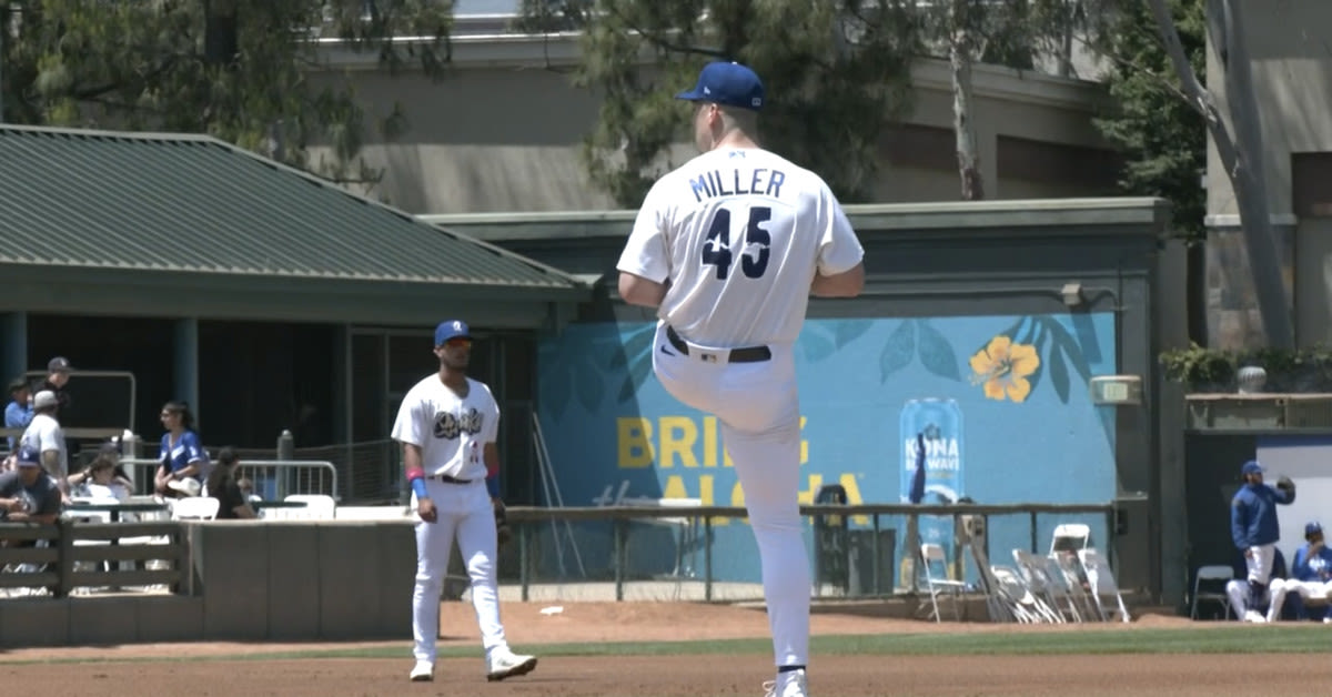 Bobby Miller pitches 3 innings in first minor league rehab start