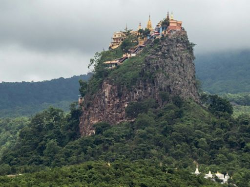 War in Myanmar heartlands silences volcano shrine