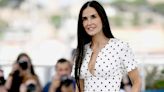Demi Moore's Plunging Polka Dot Dress Is Giving Summer Vacation