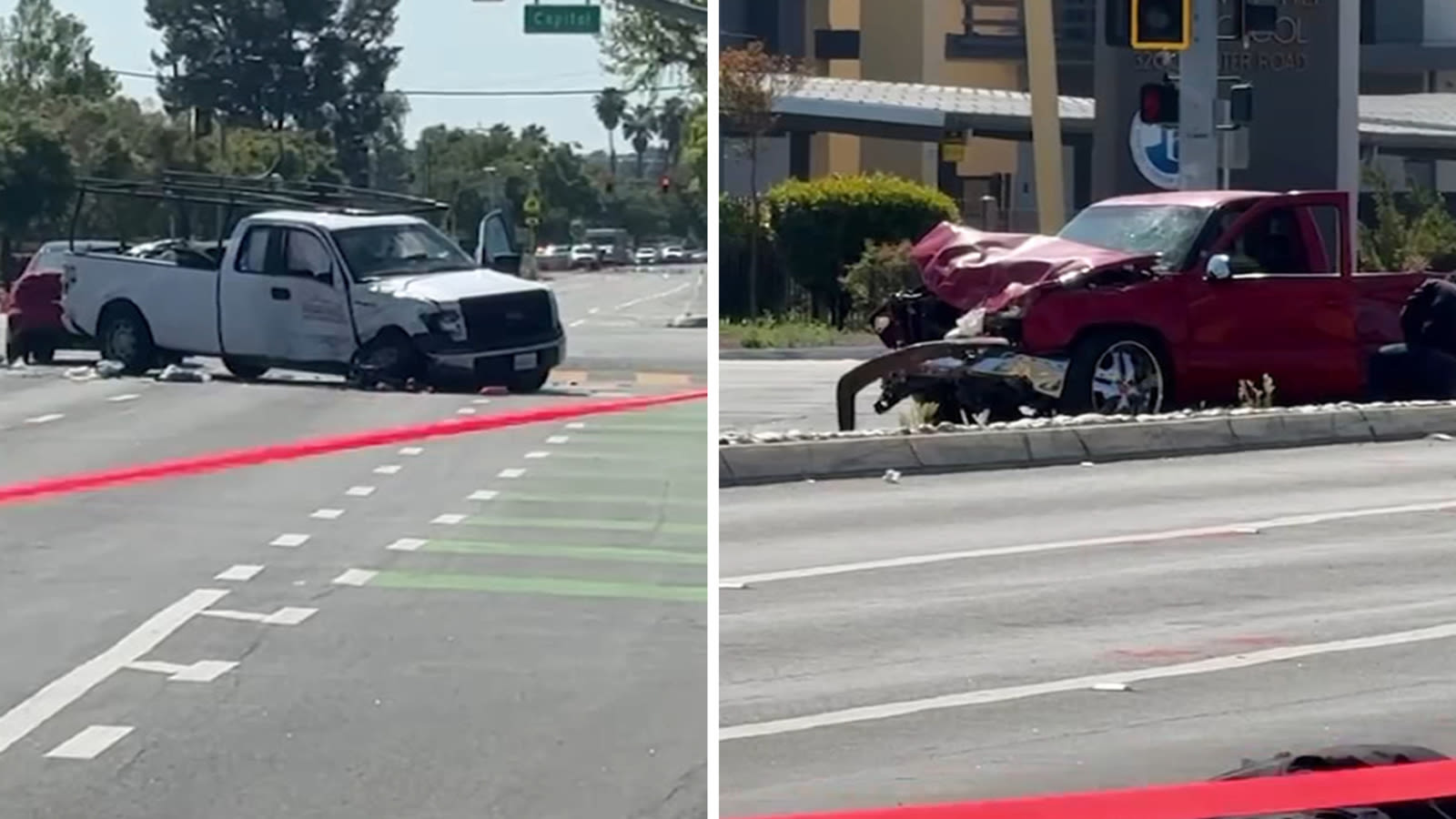 Bicyclist dies after driver runs red light, hits truck near a San Jose high school, police say