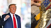 Donald Trump Trolled For Flaunting Sold-Out Gold ‘MAGA’ Sneakers Worth $400