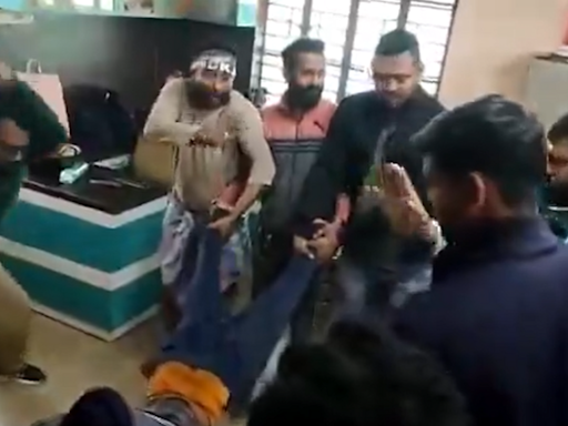 'TMC men routinely whip women in public': BJP shares another video of woman being trashed in Bengal | India News - Times of India