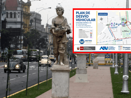 Construcción de la Estación Central de la Línea 2 del Metro de Lima: este es el plan de desvío en Paseo Colón